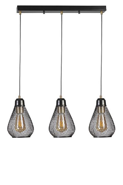 Lumexx ARMUT 3 Row Black Pendant Lamp Set