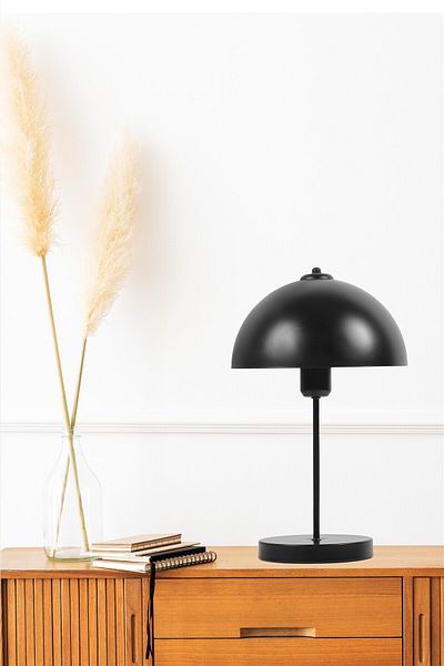 Lumexx Black Retro Lungo Table Lamp - Head Detailed