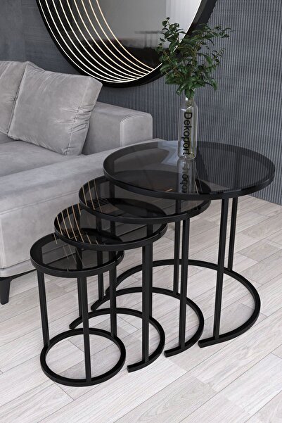 Dekoport Milas Zigon Sehpa 4 lü