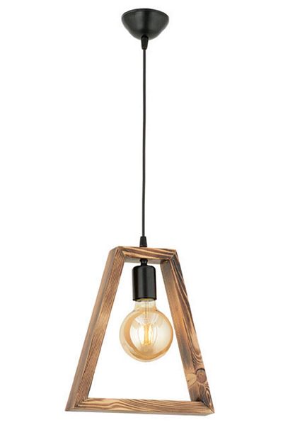 Lumexx Geometric Patterned Wooden Pendant Lamp - B Model