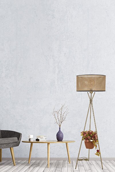 Lumexx Venedik Eskitme Silindir Rattan Abajurlu