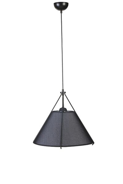 Lumexx ROMEO Black Wicker Lampshade Pendant Lamp