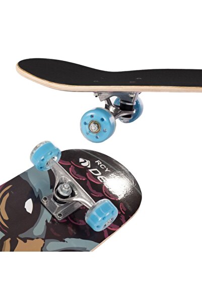 Delta Standart 80 Cm Uzunluk Altı Desenli Üstü Zımparalı 100 Kg Taşıma Kapasiteli Silikon Teker Kaykay