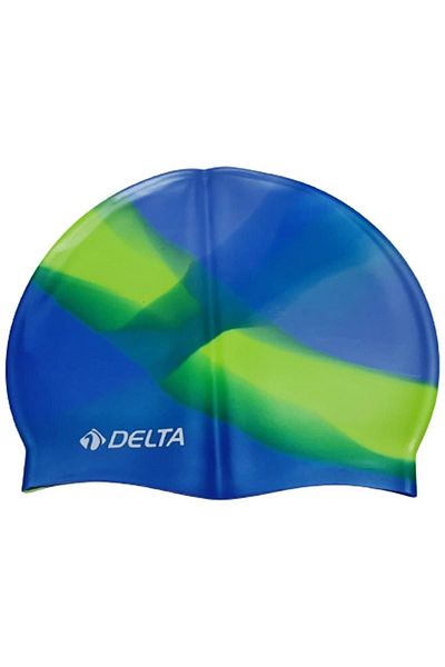 Delta Silicone Bone Swimmer Pool Sea Cap (Rainbow Pattern)