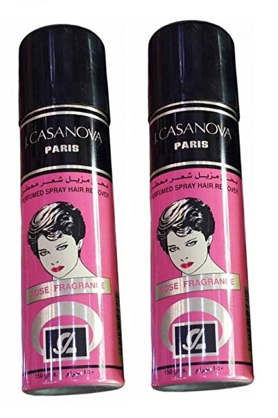 CASANUOVA J. Casanova Paris Tüy Dökücü Sprey Gül Rose 150 gr 2'li Paket