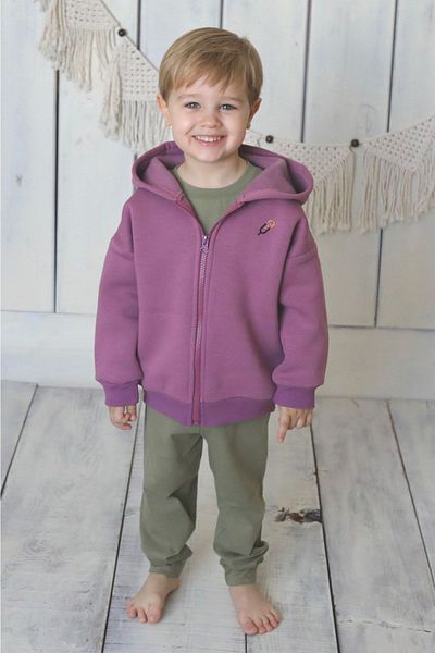 Vennusbaby Hooded Zippered Children's Cardigan
