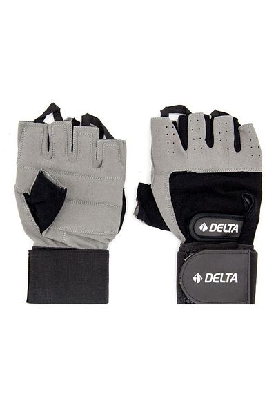 Delta Gray Weight Body Fitness Gloves with Wrist Bandage