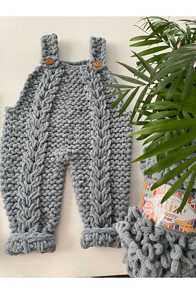 ÖRGÜCÜ DESİGN Puffy Baby Salopette