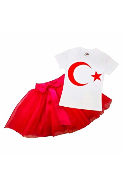 trenddünya Girl's 23th April - 29th October - 19th May Tutu Skirt - T-shirt Show Set