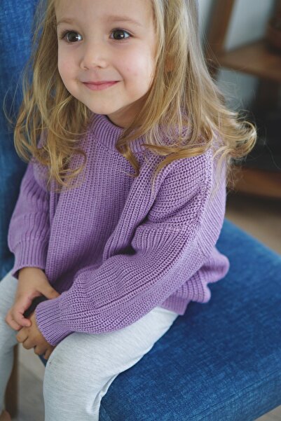 Vennusbaby 100% Cotton Crew Neck Kids Selanik Knitted Knitwear Sweater