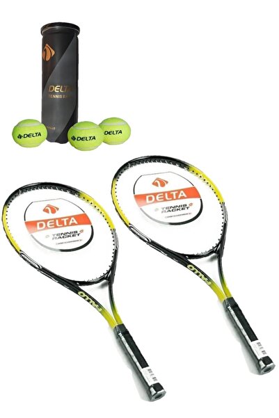 Delta 2 Adet Fallo 27 İnç L2 Grip Yetişkin Tenis Raketi + 2 Adet Tenis Çantası + 3 Adet Expert Maç Topu