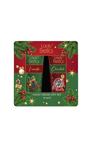 Lady Bella El Kremi Çikolatalı Ve Vanilyalı Kokulu Hediye Seti 75 75 Ml=150ml