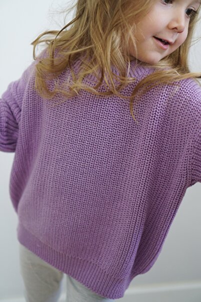 Vennusbaby 100% Cotton Crew Neck Kids Selanik Knitted Knitwear Sweater