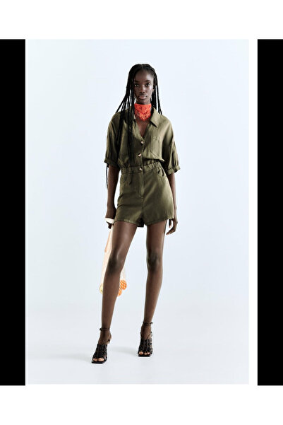 WEBBMODA Keten karışımlı tulum