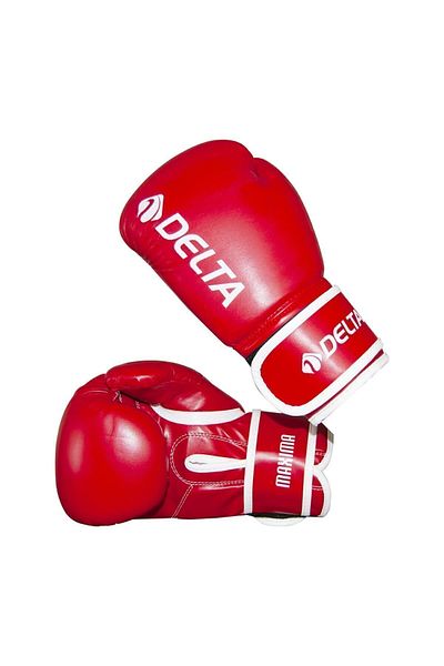 Delta Red Maxima Deluxe Pu Dura-strong Boxing Gloves