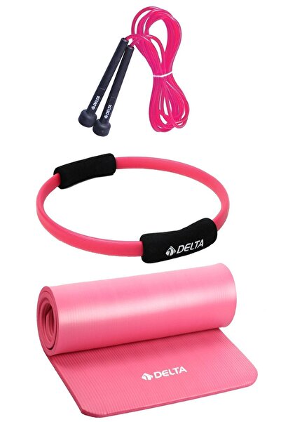 Delta 15 mm Pilates Cushion 35 cm Pilates Circle Jump Rope Set