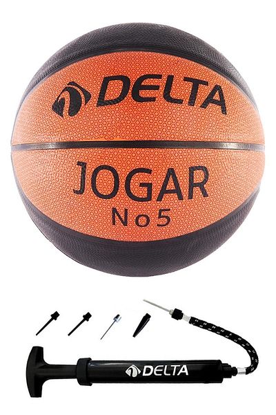 Delta Jogar Size 5 Dura-Strong Basketball Ball + Ball Pump