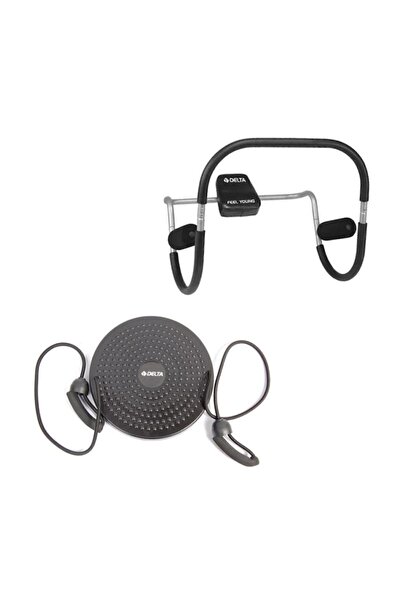 Delta Karın Mekik Aleti Lastikli Twister İkili Spor Egzersiz Seti