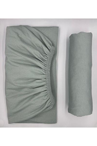 pınarhome collectıon Produs din bumbac - Cearceaf dublu din bumbac pieptănat elastic (160 x 200)