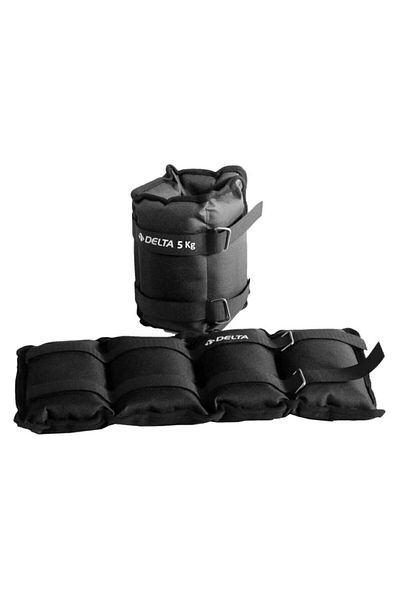 Delta 2,5 kg X 2 bucăți total 5 kg set de greutăți pentru întărirea mușchilor mâinilor și gleznelor sac de greutate cu nisip