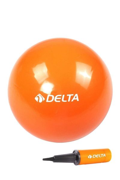 Delta 25 cm Orange Pilates Balance Exercise Ball + Pilates Ball Pump