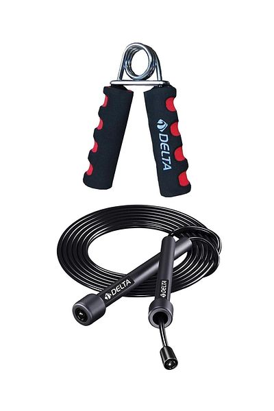 Delta Deluxe Hand Spring with Sponge Grip & Length Adjustable Jump Rope