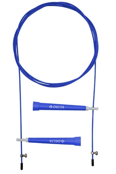 Delta Blue Crossfit Speed Jump Rope Fast Blue Jump Rope with Steel Wire