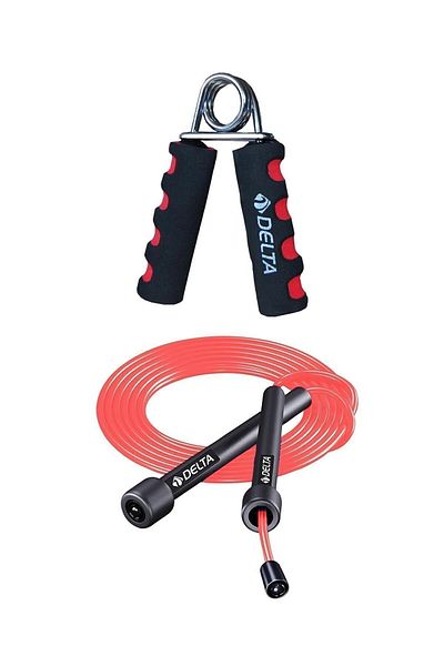 Delta Deluxe Hand Spring with Sponge Grip & Length Adjustable Jump Rope
