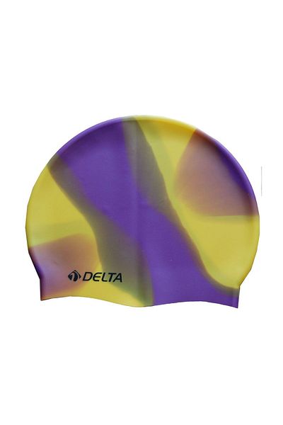 Delta Silicone Bone Swimmer Pool Sea Cap (Rainbow Pattern)