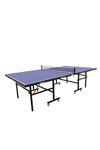 Delta Grande 18 mm High-Class Katlanabilir Mavi Masa Tenisi Masası + Ağ-Demir + 2 Raket + 3 Top