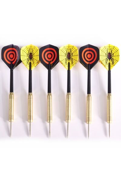 Delta Sisal Dart Seti 45 Cm (18 İnç) Büyük Boy + 6 Dart Oku (18 Gr) Hedef Tahtası