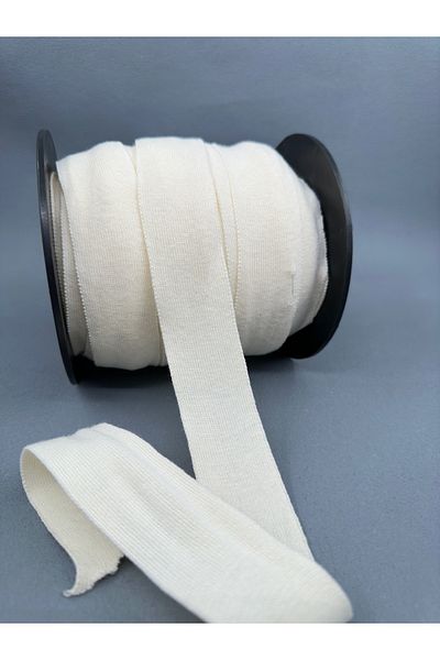 paşateks since 1995 şekil Ecru 4 cm Tiktak Strip - 5 Meters