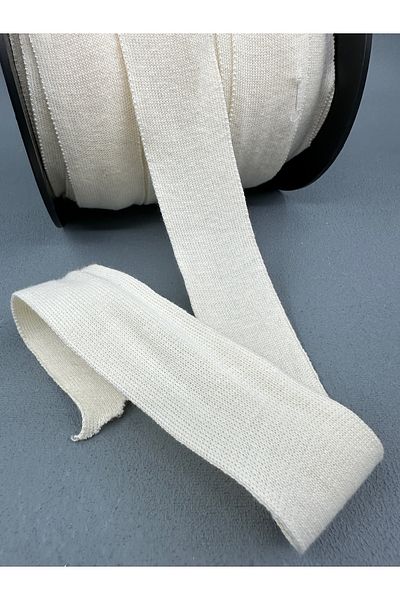 paşateks since 1995 şekil Ecru 4 cm Tiktak Strip - 5 Meters