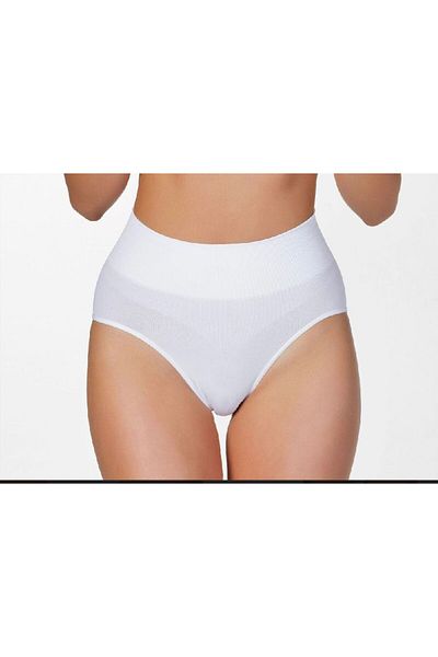 tusem butik homewear Corset alb, fără cusături, extra moale pentru femei - Abdominal cu două straturi