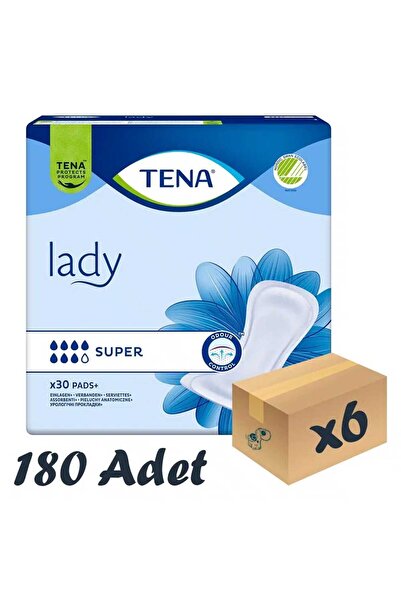 TENA LADY SÜPER KADIN MESANE PEDİ 7 DAMLA 30’LU 6 PAKET 180 ADET
