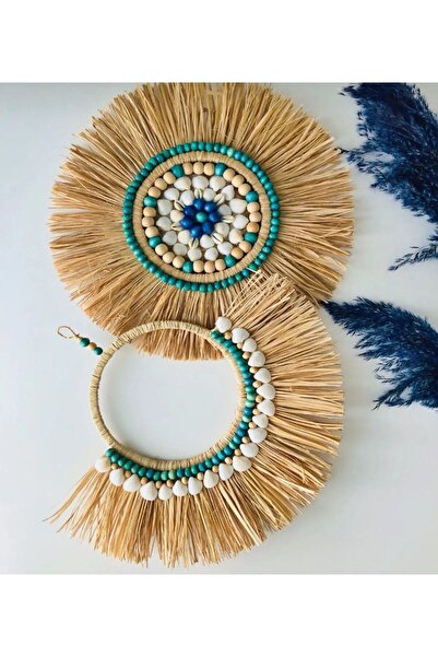 EMEK HOME Doğal Muz Lifi Rafya El Yapımı Duvar Ofis Balkon Mutfak Cafe Otel D...