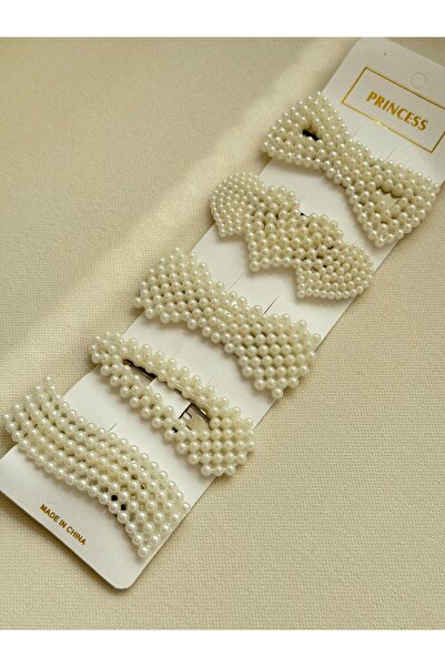 gül sezgin butik Set de 5 perle pentru femei - Set de catarame laterale