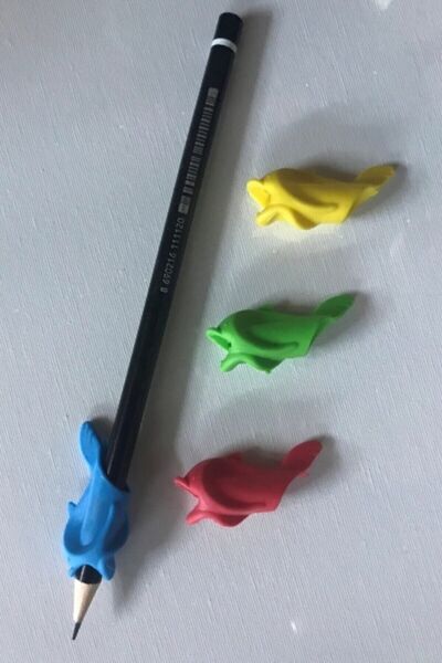 Eylül Kolay Kalem Tutma Aparatı Balık 4 Lü Set Ve 1 Adet Kalem Bş.k