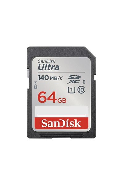 SanDisk Ultra 64gb 140mb/s Sdhc/sdxc Class 10 UHS-I Memory Card Sdsdunb-064g-gn6ın