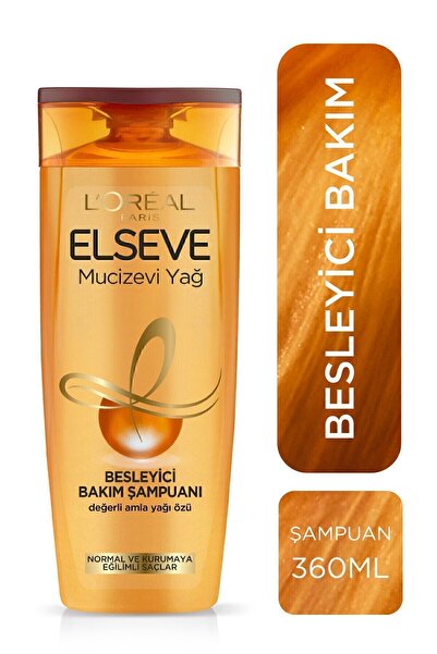 ELSEVE Mucizevi Yağ Besleyici Bakım Şampuan 360ml & Saç Kremi 360 ml & Saç Güzelleştirici Krem