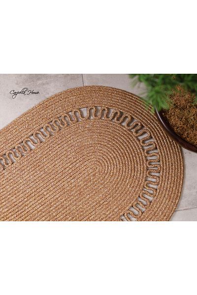 CARPELLA HOME Jute, Patterned Doorstep, Doormat, Bathroom Mat, Balcony Mat / Gift, Houseware.