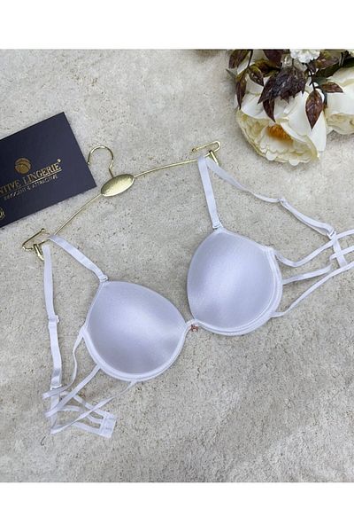 İntive Lingerie Le Jardin Valeria - Micro Push-up Bra with Piping and Stone Detail 7007