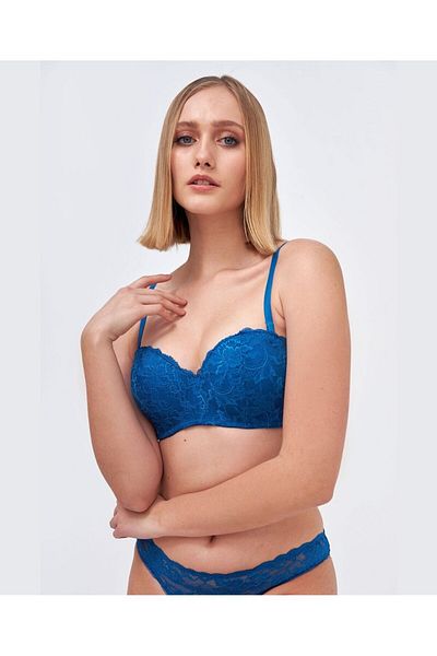 İntive Lingerie Set de chiloți pentru sutien cu sârmă, fără bretele, cu susținere ușoară - 4697