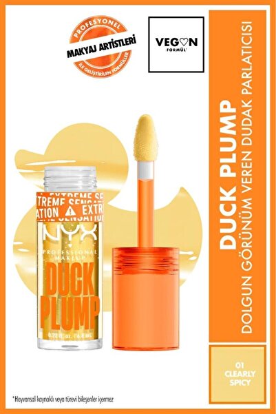 NYX Professional Makeup Duck Plump Dolgun Görünüm Veren Dudak Parlatıcısı - Ş...