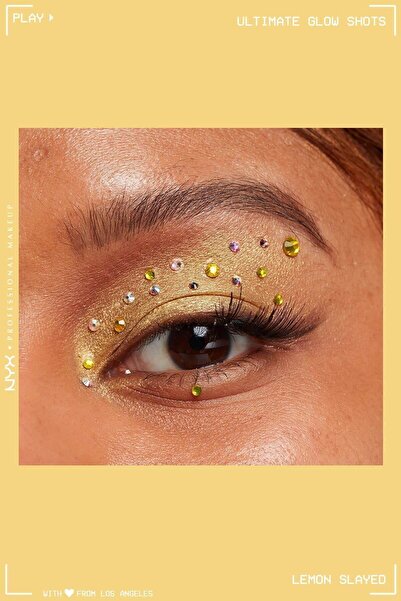 NYX Professional Makeup Ultimate Glow Shots Işıltılı Likit Göz Farı - 07 Lemon Slayed