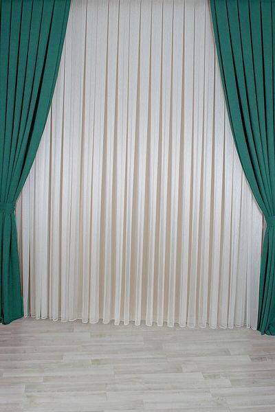 PAŞAMANLAR TEKSTİL New Season Thin Pleated 1/3 Diamond Tulle Curtain