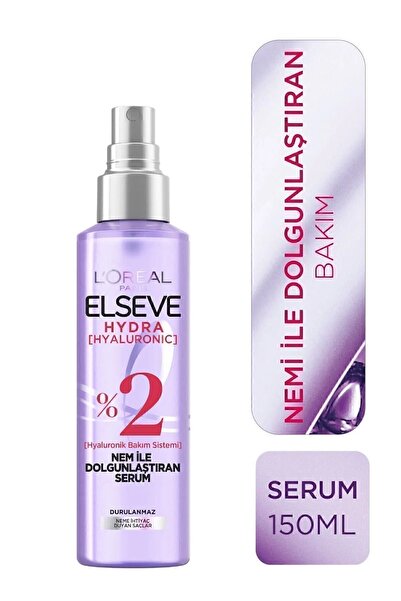 ELSEVE Hydra [hyaluronic] Nem Dolduran Şampuan 300ml Nem İle Dolgunlaştıran Serum 150ml Seti