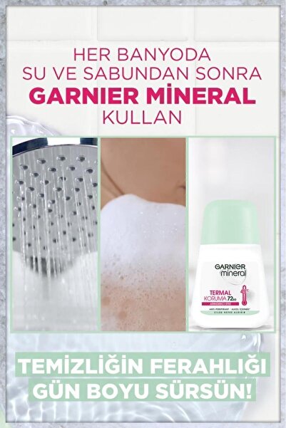 Garnier Mineral Termal Koruma Roll-on Deodorant 3\'lü Set