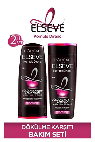 ELSEVE Komple Direnç Dökülme Karşıtı Şampuan & Saç Bakım Kremi 390 Ml