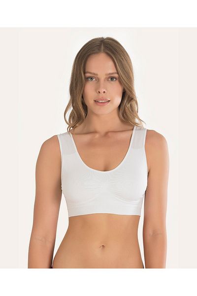 İntive Lingerie Αθλητικό σουτιέν NBB χωρίς ραφές - Σχεδιασμός κύπελλου χωρίς καλαμάκι και ενισχυμένο, Model-2411